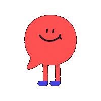 ohochat happy smile text bubble oho Sticker
