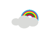 Sticker Rainbow Sticker by Kim Campbell