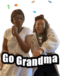 Go Grandma Sticker by Sherilyn Carter