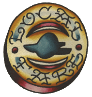 Old School Tattoo Sticker by AC Transit