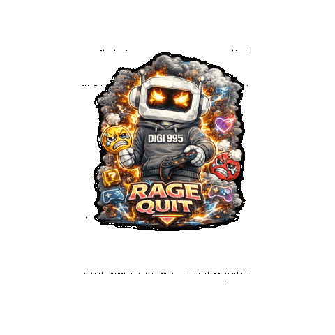 Game Over Frustration Sticker by Digi 995
