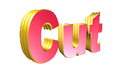 text cut Sticker