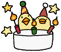 Happy Christmas Party Sticker by ぴょろりんちょ（ひよこ人間ぴよ）