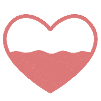 juliasagirova love heart pink wave Sticker