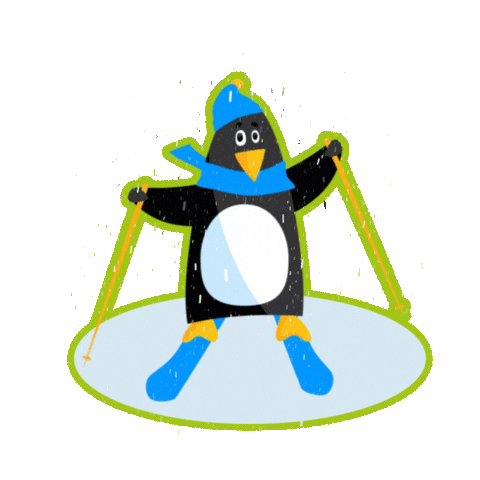 Snow Park Sticker by Grupa Pingwina