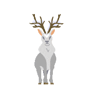 christmas snow Sticker by Quinn the Fox