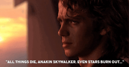 sweetsavageflame giphygifmaker sad star wars anakin skywalker GIF