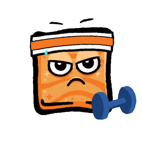 Sweating Work Out Sticker by Cinnamon Toast Crunch