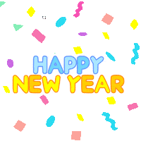 Happy New Year Bonne Annee Sticker by DINOSALLY