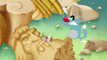 angry loop GIF by Oggy and the Cockroaches