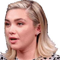 Florence Pugh Hot Ones Sticker by First We Feast