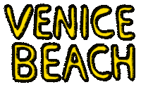 Los Angeles Beach Sticker by Tarver