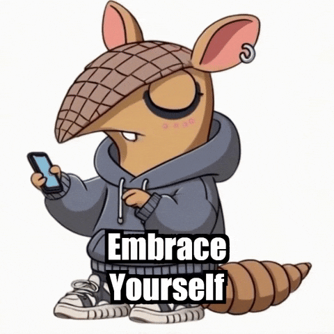 Self-Care Embrace Yourself GIF by Chillo Dillo