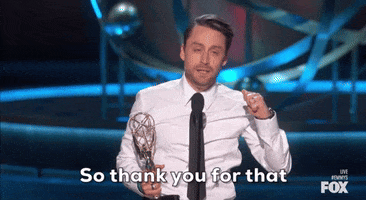 Kieran Culkin Thank You GIF by Emmys