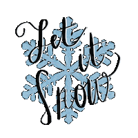 Let It Snow Christmas Sticker