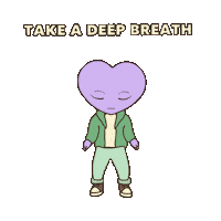 Breathe Chill Out Sticker by LT3 Creations