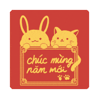 New Years Cat Sticker