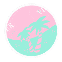 Palm Tree Summer Sticker