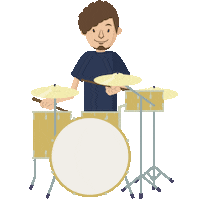 dmaplab music cute man simple Sticker