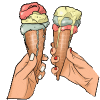 Ice Cream Summer Sticker
