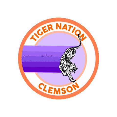 Clemson Tigers Tiger Sticker by Tigertown Graphics