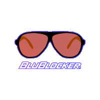 BluBlocker sunglasses 1980s 1990s shades Sticker