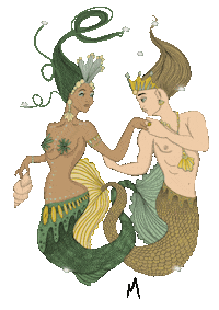 katedressekie love kiss water magic Sticker