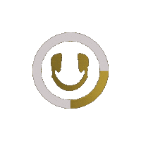 Gold Rotate Sticker by Nova Sound