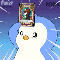 Excited Trading Cards GIF by Pudgy Penguins