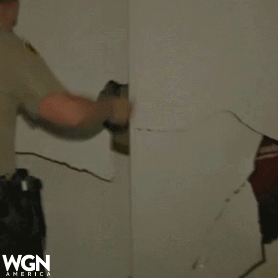 wgnamerica tv show police hide GIF