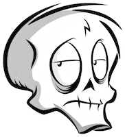 bonnyzed wow skull woah gasp Sticker
