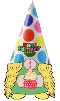 Celebrating Happy Birthday Sticker