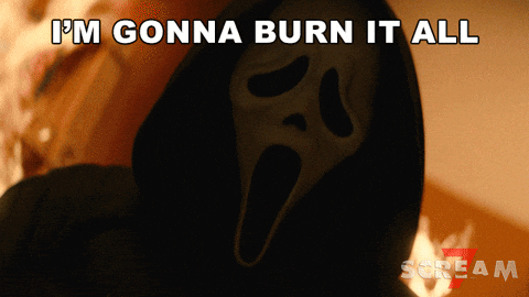 Scary Movie Burn GIF by Scream