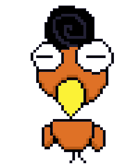 Shocked Pixel Sticker