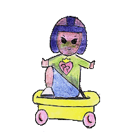Polly Pocket Girl Sticker