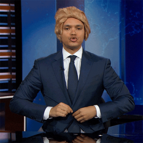 happy donald trump GIF by The Daily Show with Trevor Noah