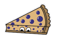 Roller Derby Blueberry Sticker by Rainy City Roller Derby