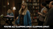 jillian bell clapping GIF by Idiotsitter