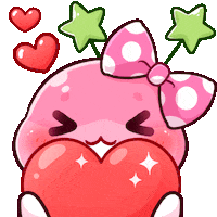 Heart Worm Sticker by helloangelgirl