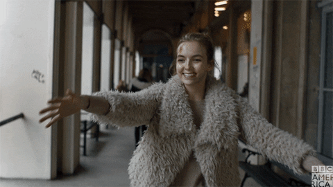 killing eve hug GIF by BBC America