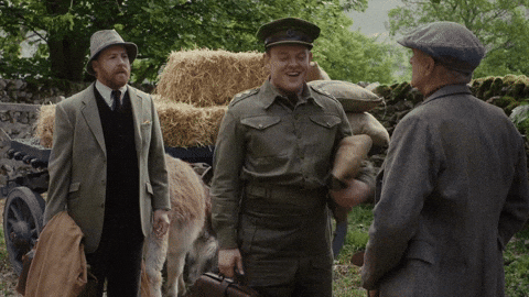 Dance Chest Bump GIF by All Creatures Great And Small