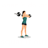 fitness squat Sticker
