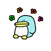 Penguin Sticker by ROSARYMOON