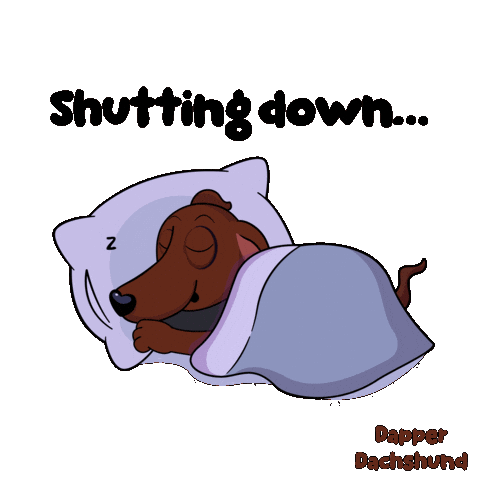 Tired Dog Sticker by VeeFriends