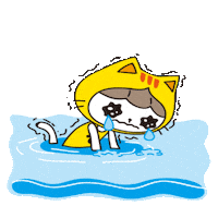 tired cat STICKER by imoji