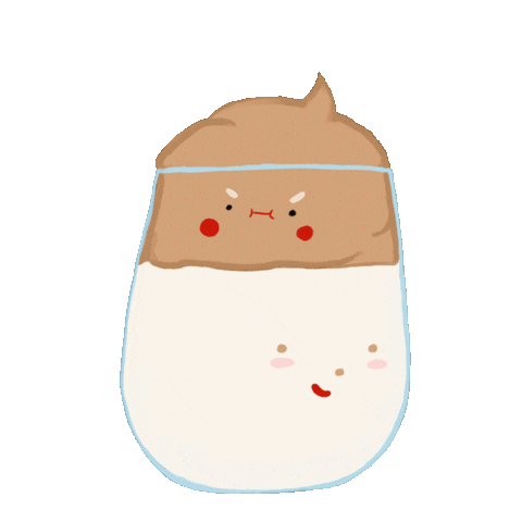 pleinjein giphyupload coffee adorable milk Sticker