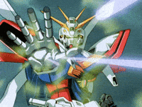 doom_scroll shining gundam undefeated of the east g gundam power up gundam charge GIF