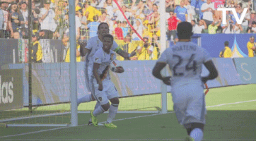 giovani dos santos goal celebration GIF by LA Galaxy