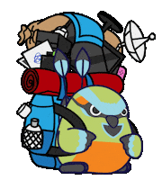 Travel Walking Sticker
