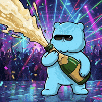 New Year Confetti GIF by Kanpai Pandas